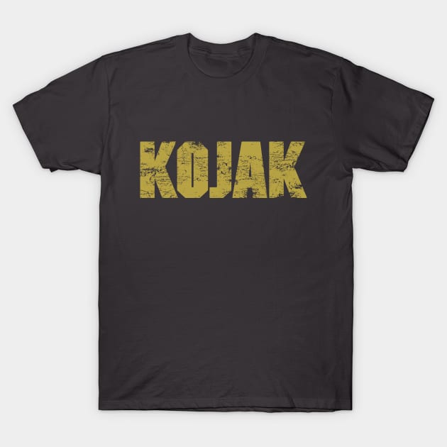 Kojak Logo (distressed) T-Shirt by GraphicGibbon